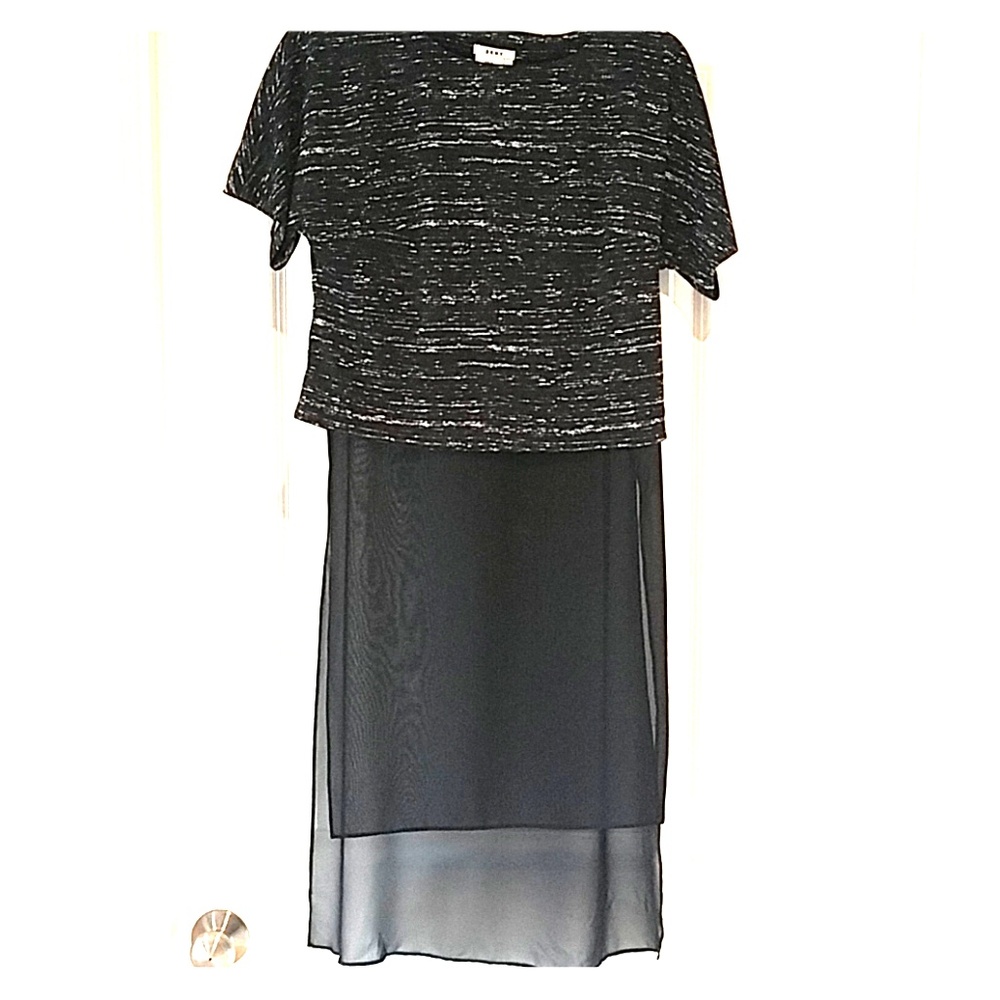 Crop shirt w/hi-lo shift